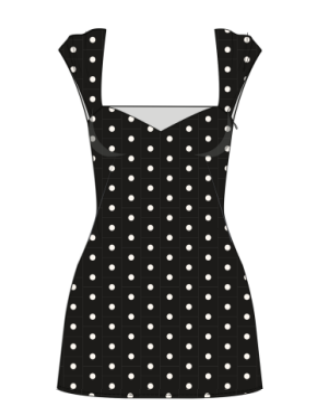 Mini Dress |  Frankies Bikinis | Polka dot mini dress