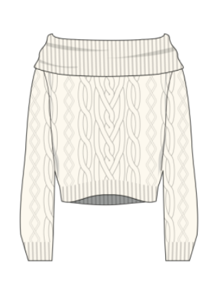 Sweater |  Frankies Bikinis | Cable knit sweater